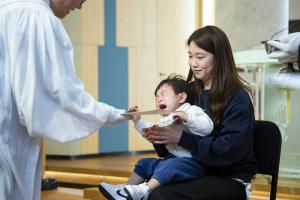  주일 부활절 세례예식